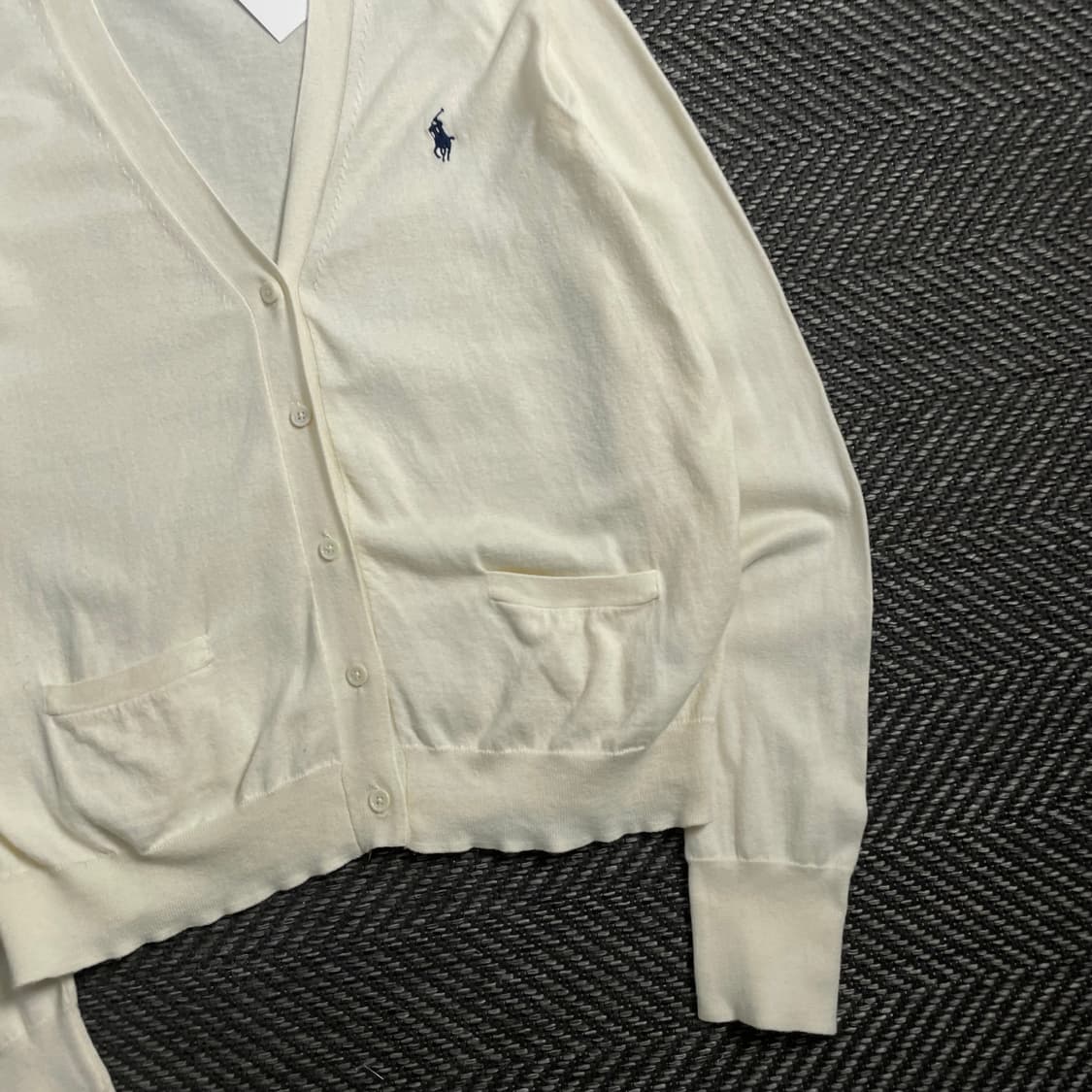 폴로 랄프로렌 포니 우먼스 피마 코튼 가디건 아이보리o 4261 상품이미지2