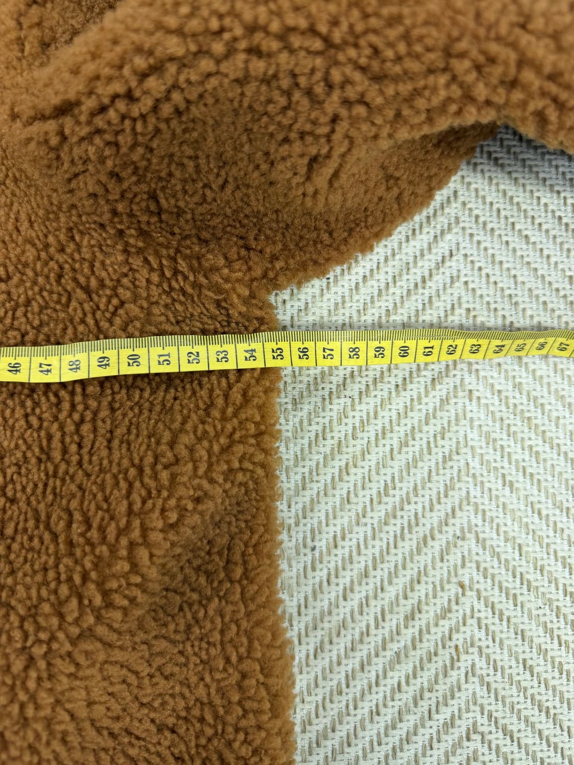 매장판정품) 이네스앤마샬 루즈핏 브라운 뽀글이 코트 36 상품이미지9