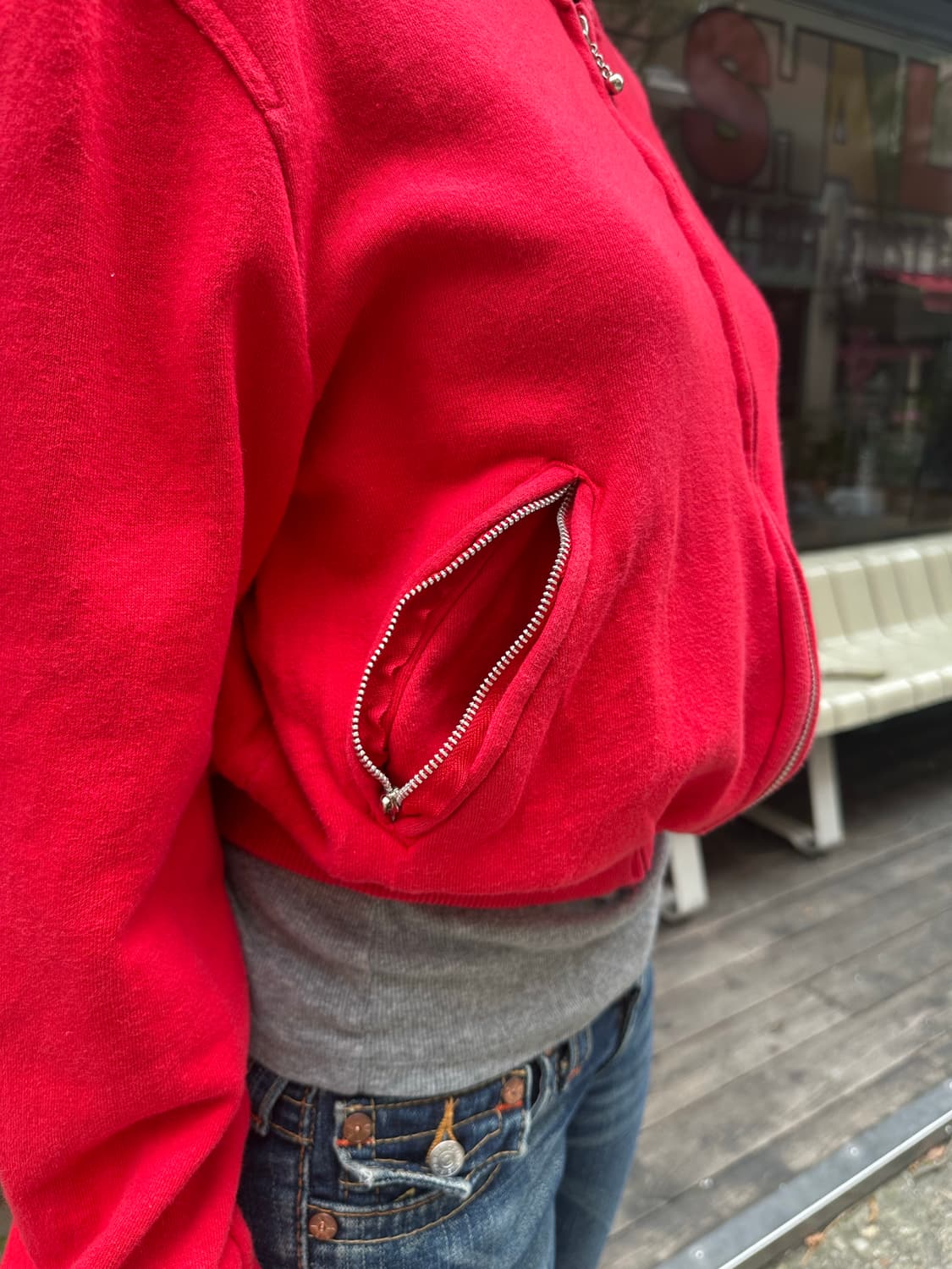 Hysteric Glamour back print sweat zip-up 상품이미지8
