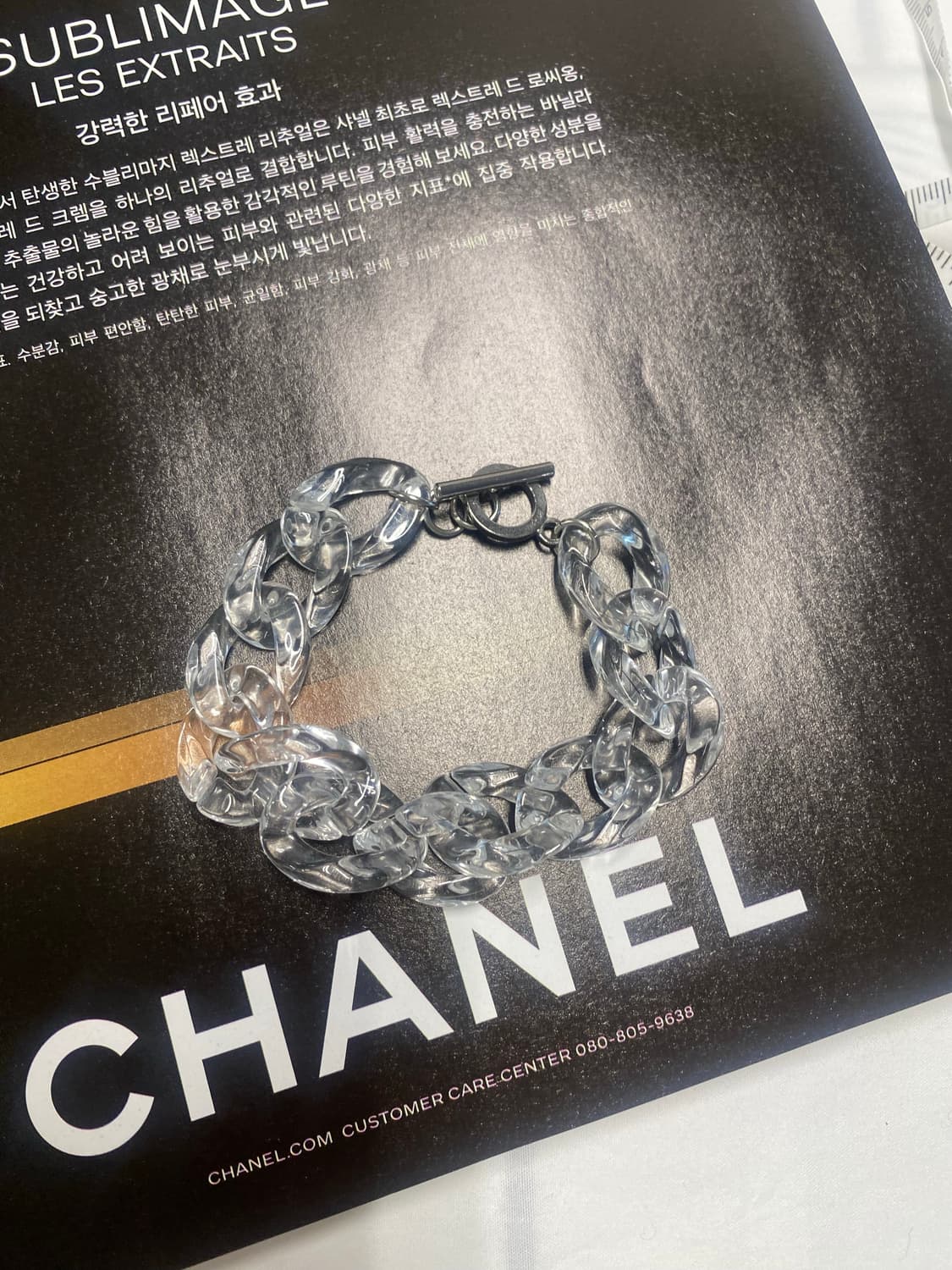 빈티지 아크릴 체인 팔찌 상품이미지2