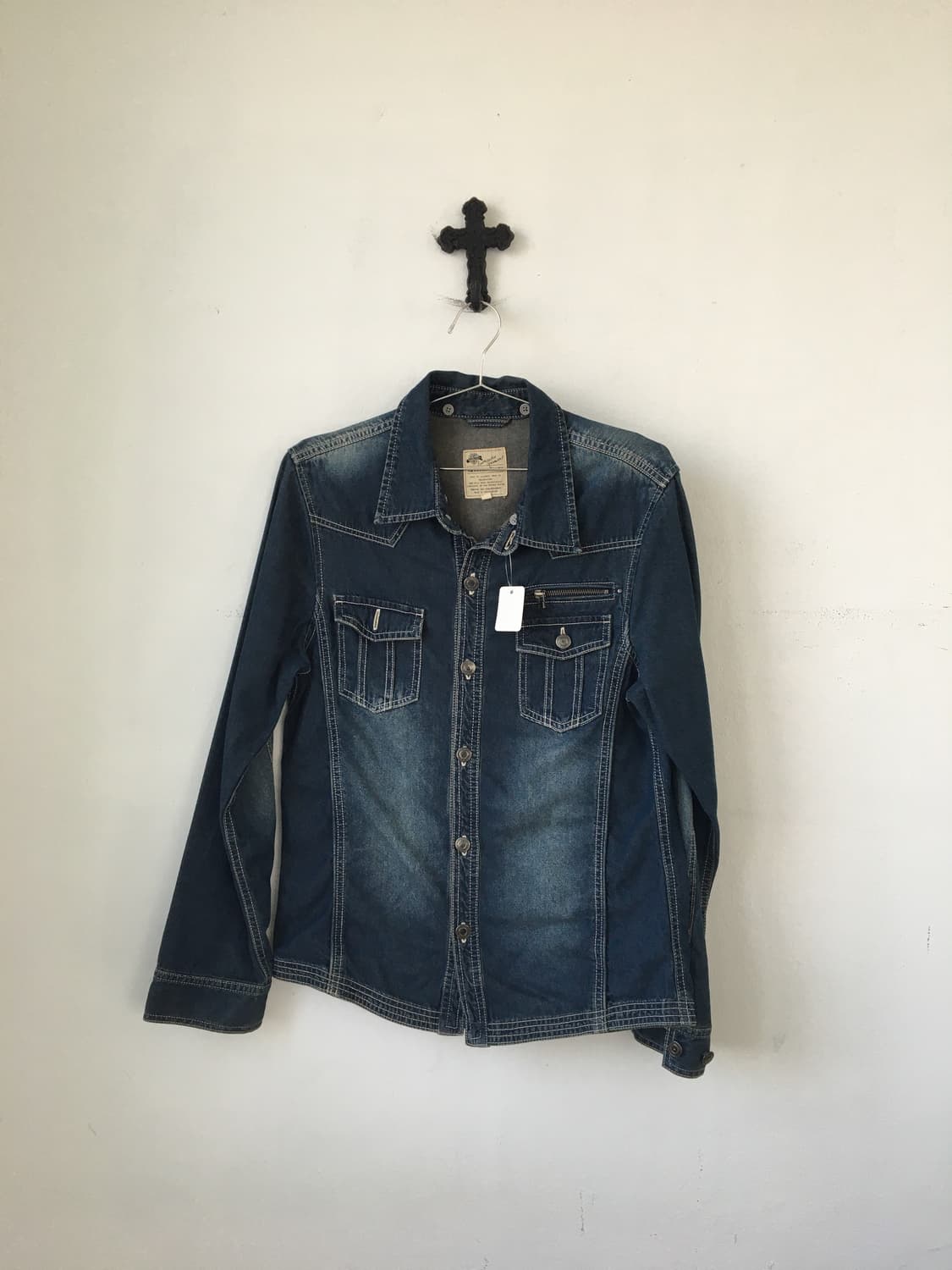 Stitch point denim shirt 상품이미지2