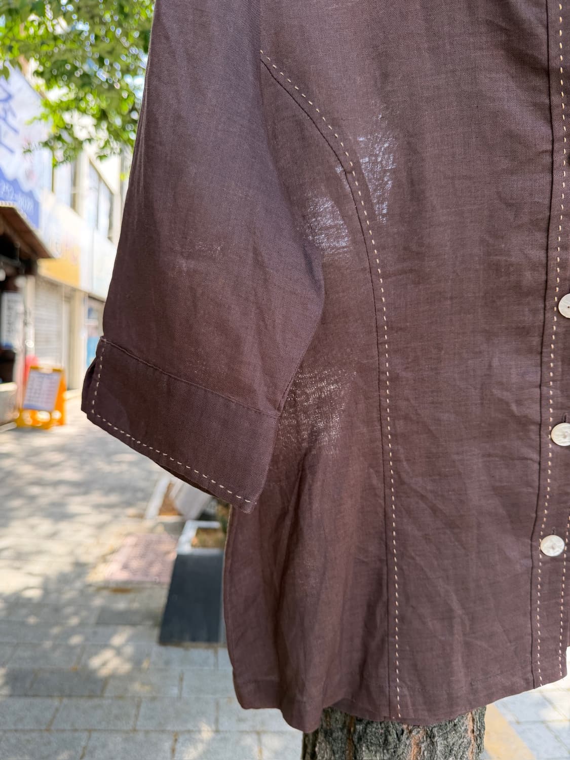 Silk Road Linen Stitch Open Collar Jack 상품이미지5