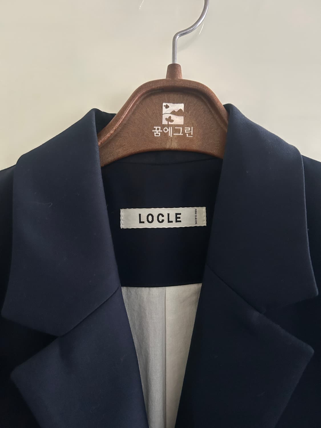 로우클래식 locle  루즈 롱 자켓 네이비 상품이미지1