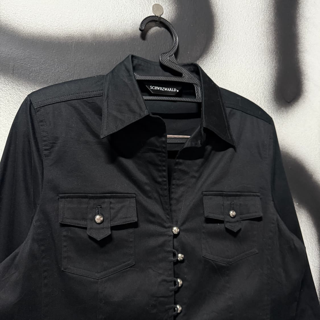 VTG 빈티지 y2k 긱시크 무드 카라 버튼 자켓 상품이미지3