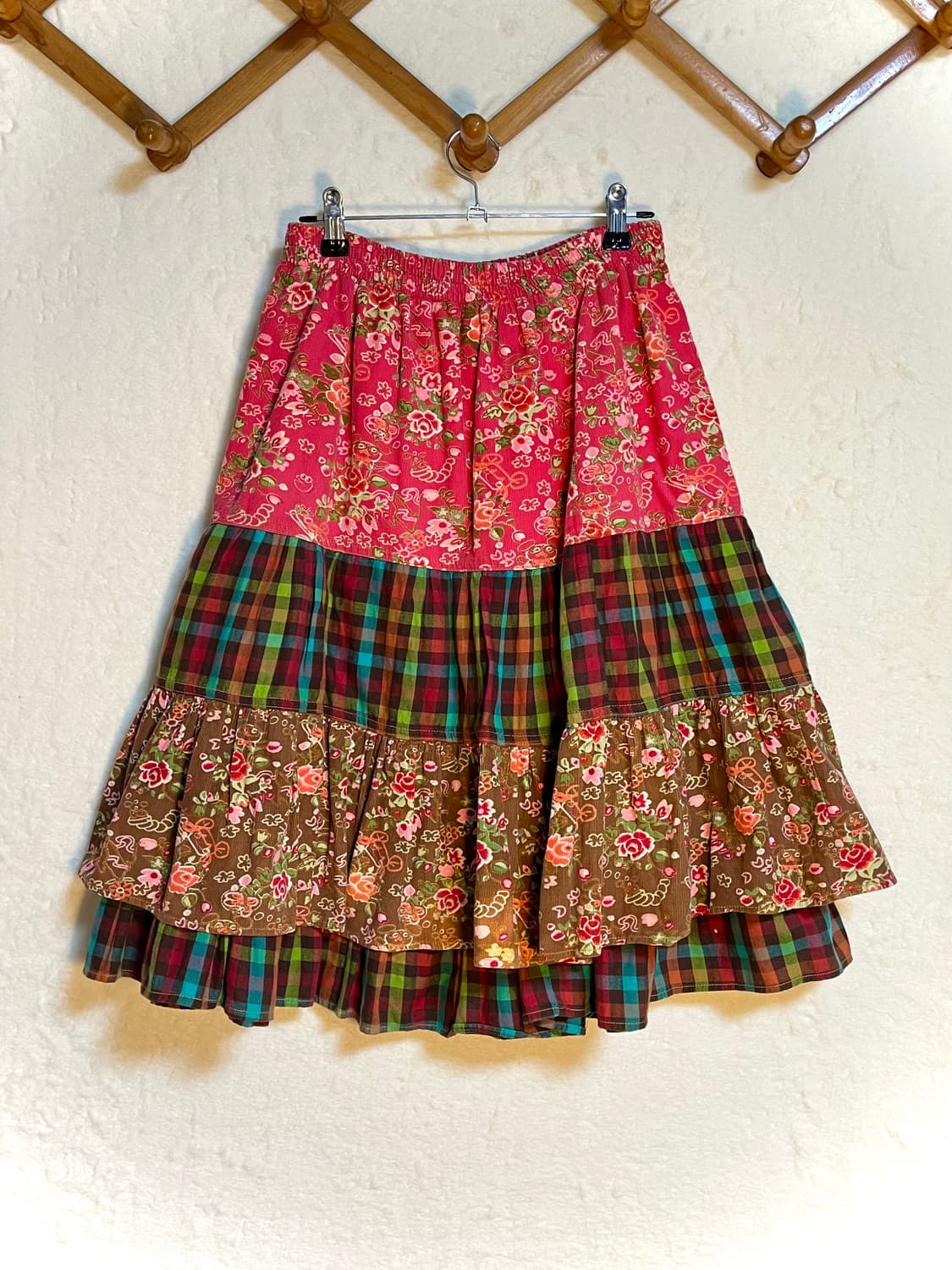 빈티지 하구미 코듀로이 패치 스커트 상품이미지1