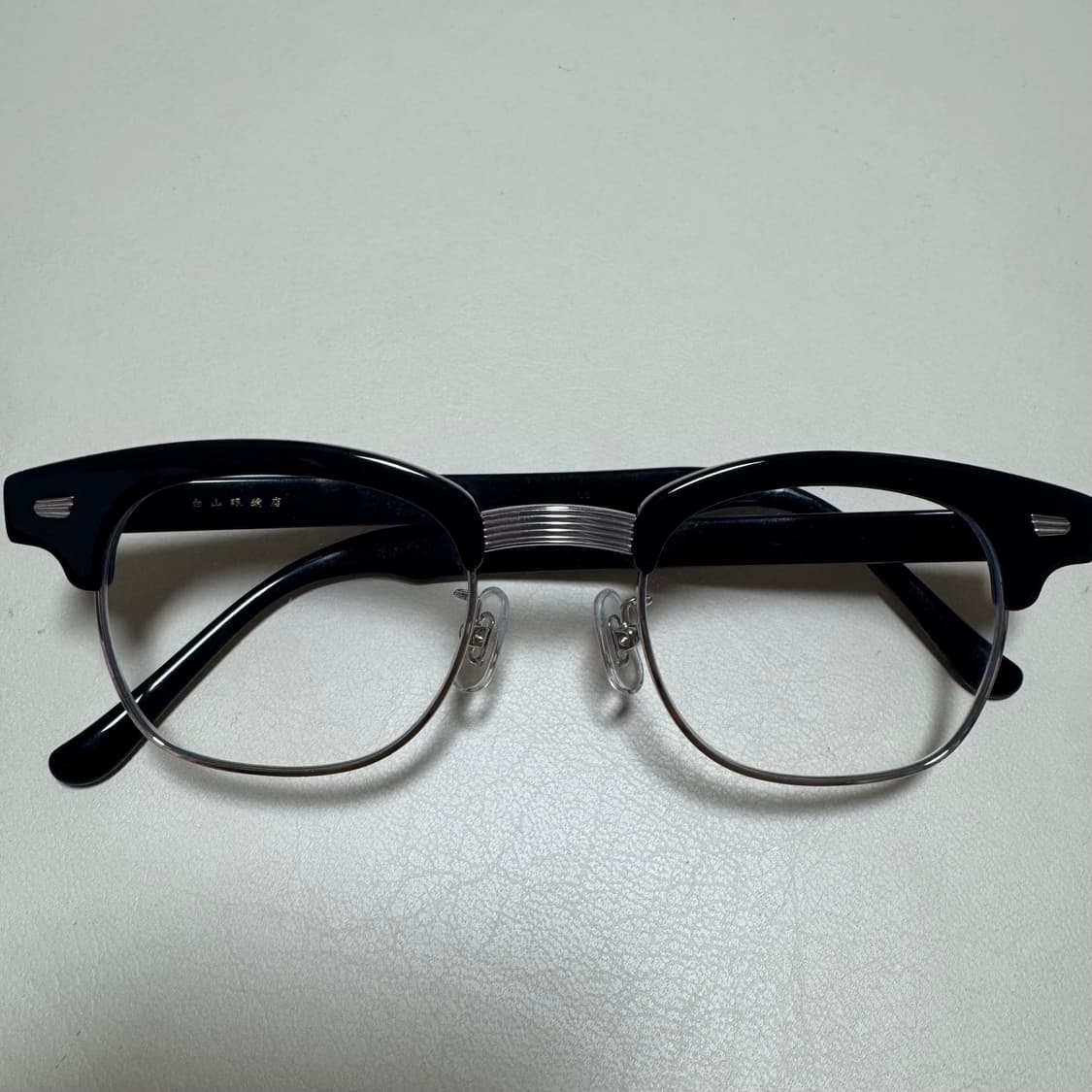 백산안경 린디브로우 블랙실버  47사이즈 하쿠산메가네 상품이미지3