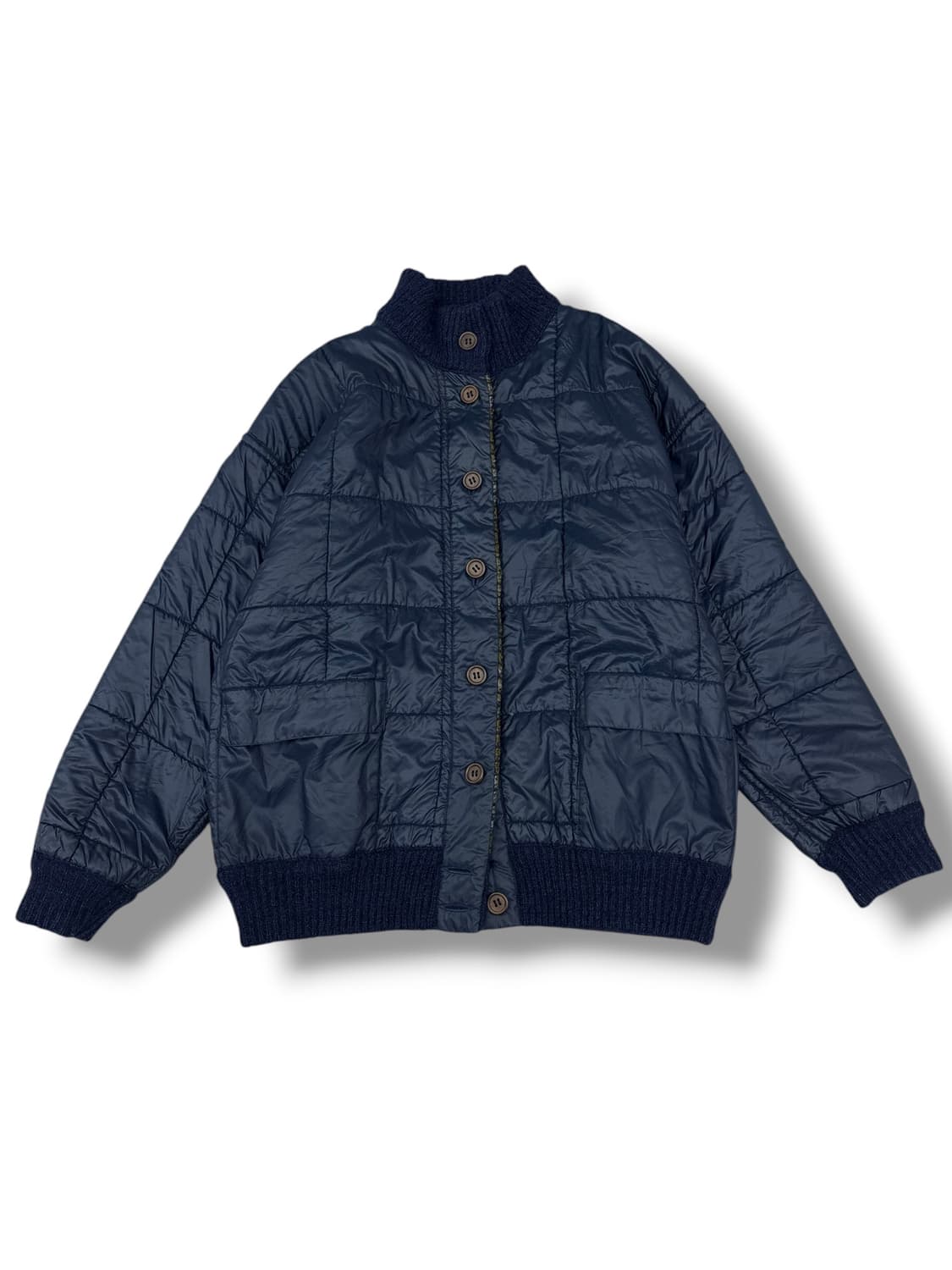 미쏘니 리버시블 울 모헤어 니트 패딩 점퍼 자켓 상품이미지7