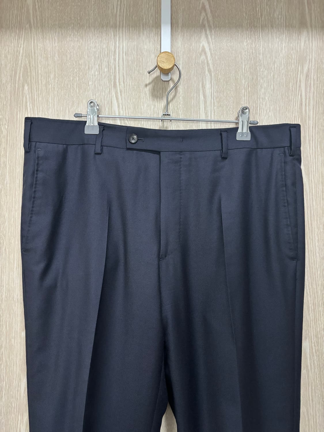 타임옴므 울 슬랙스84(33")/다크네이비 상품이미지2