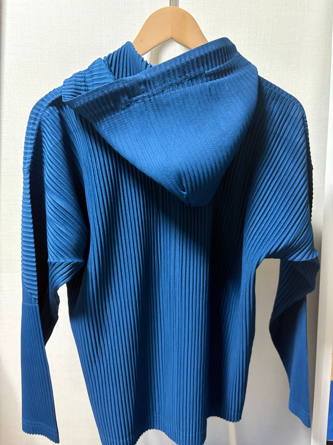 옴므플리세 후드집업 블루 2사이즈 상품이미지2