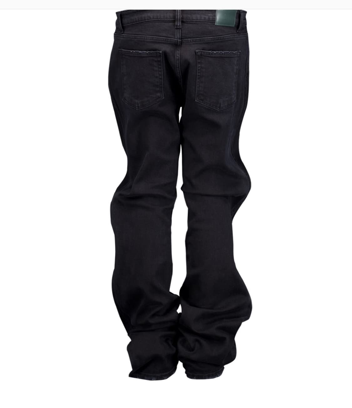 (2)언더마이카 느와르 코티드 배기 진 블랙 상품이미지2