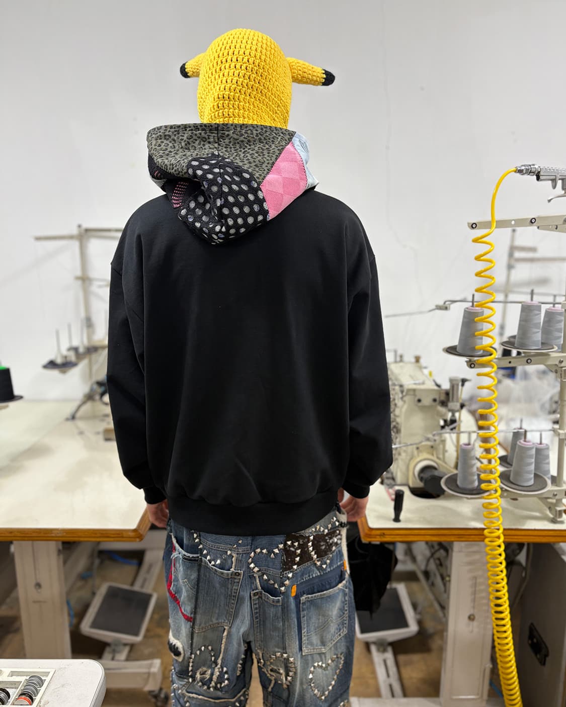 리워크 패치워크 후드 집업 상품이미지10