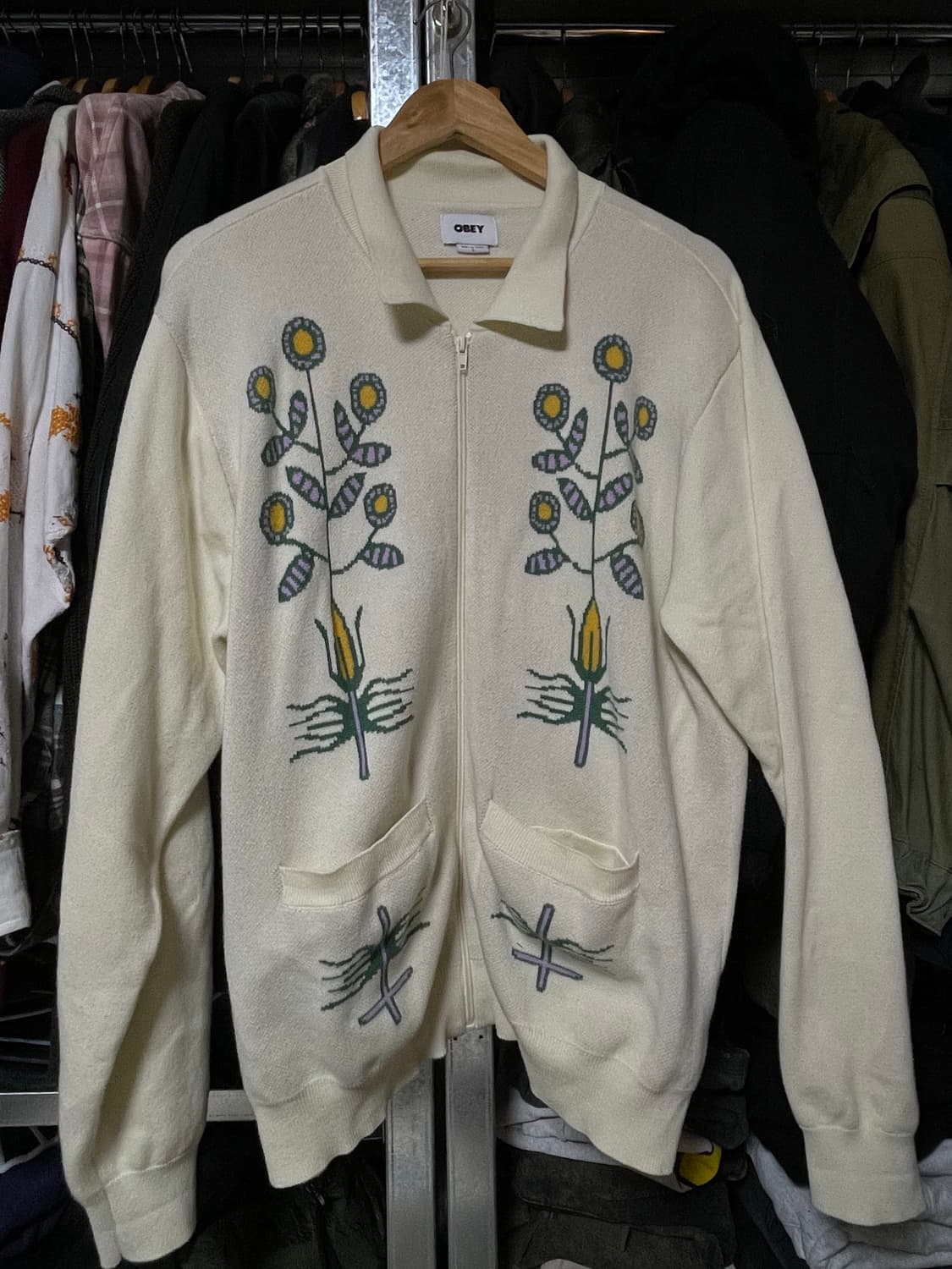 오베이 토템 가디건 니트집업 상품이미지2