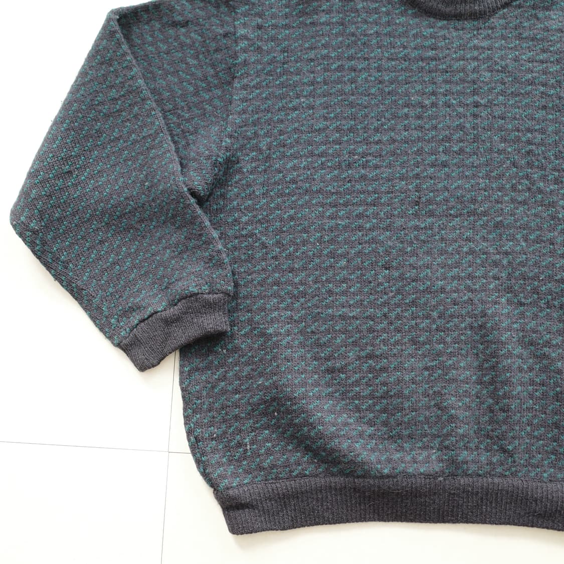 90s 버드아이 울 피셔맨 니트 (엘엘빈) 상품이미지4