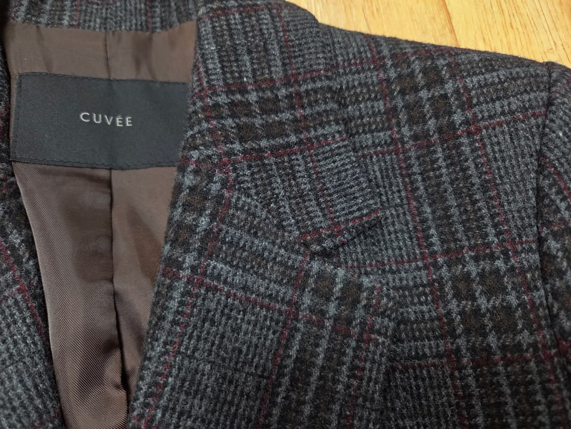뀌베(CUVEE) 엘리슈 클래식 체크 울자켓 55 상품이미지5