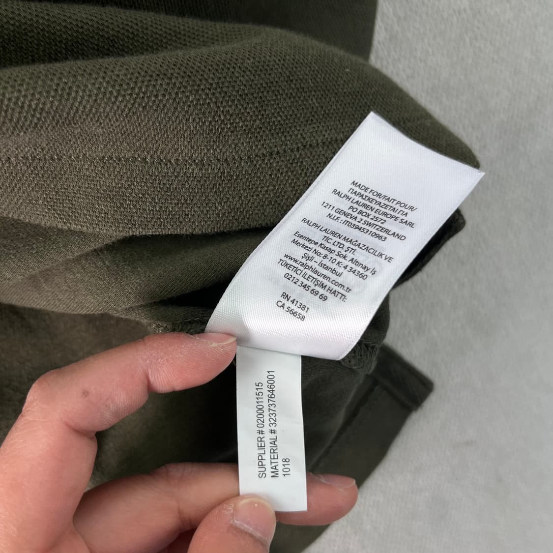 95 폴로랄프로렌 신형 성조기 카키 럭비티  상품이미지7