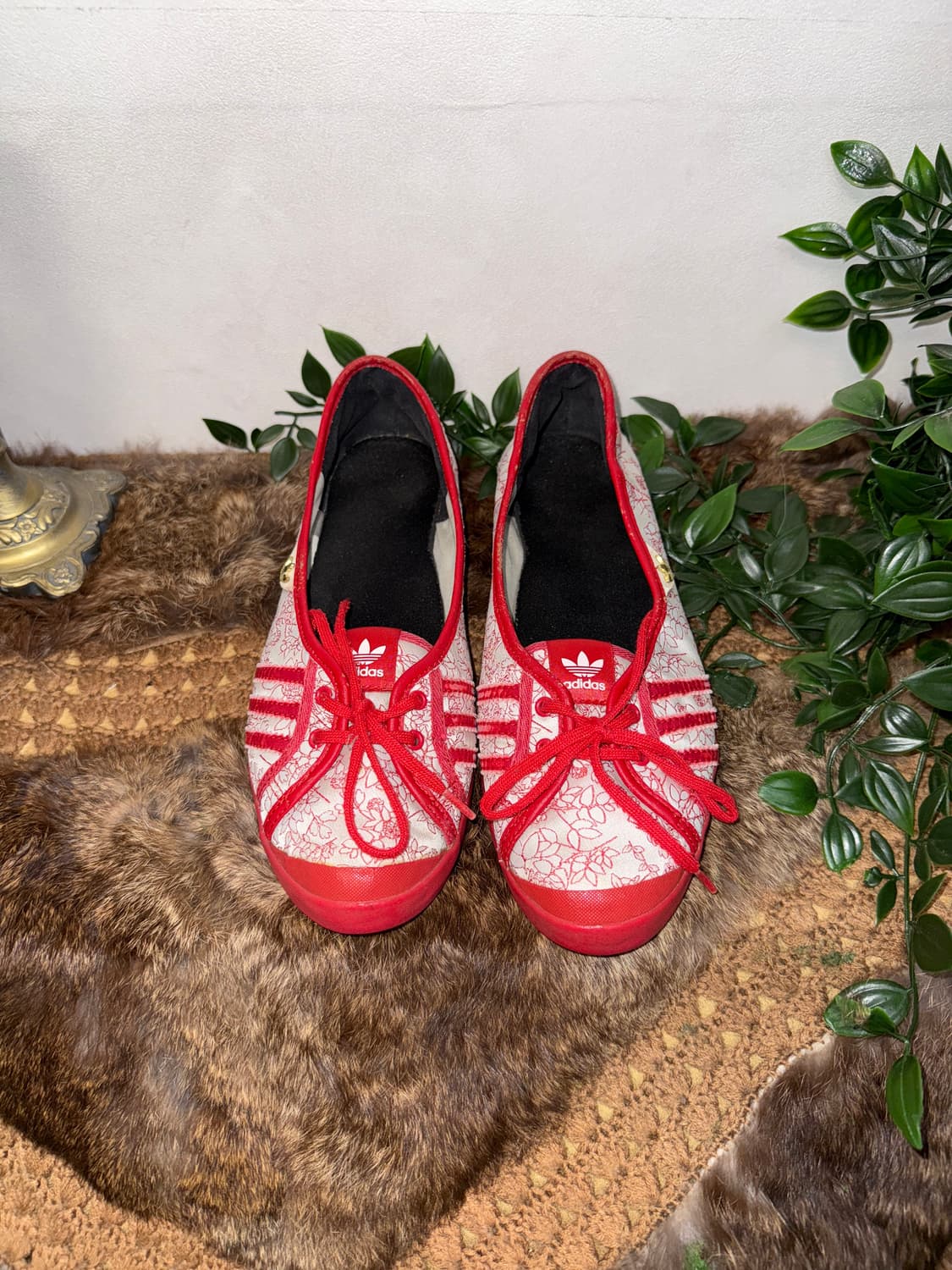 Adidas adria red oriental flat shoes  상품이미지3