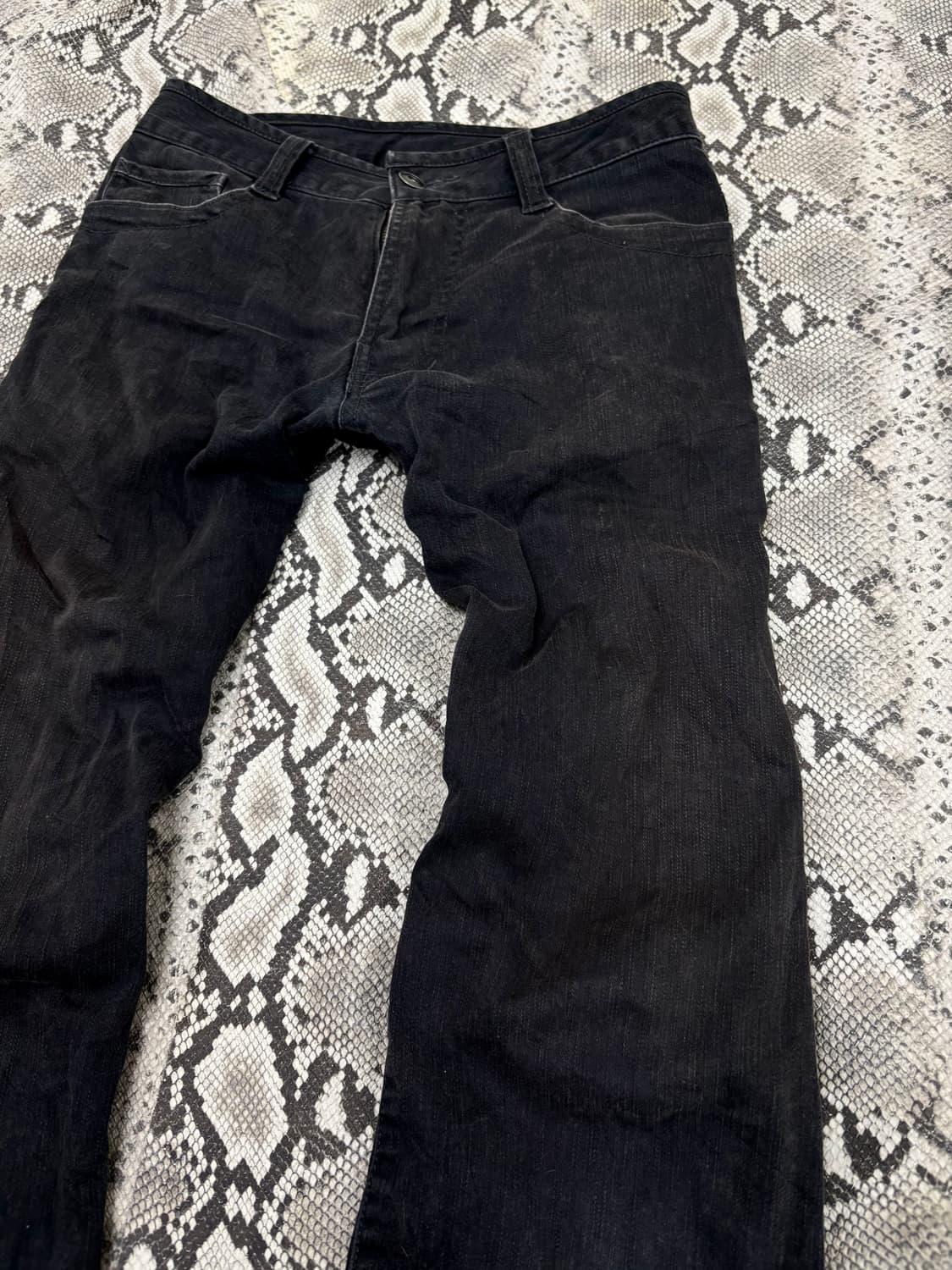 “Vintage” Black Semi- Boots Cut Pants 상품이미지4