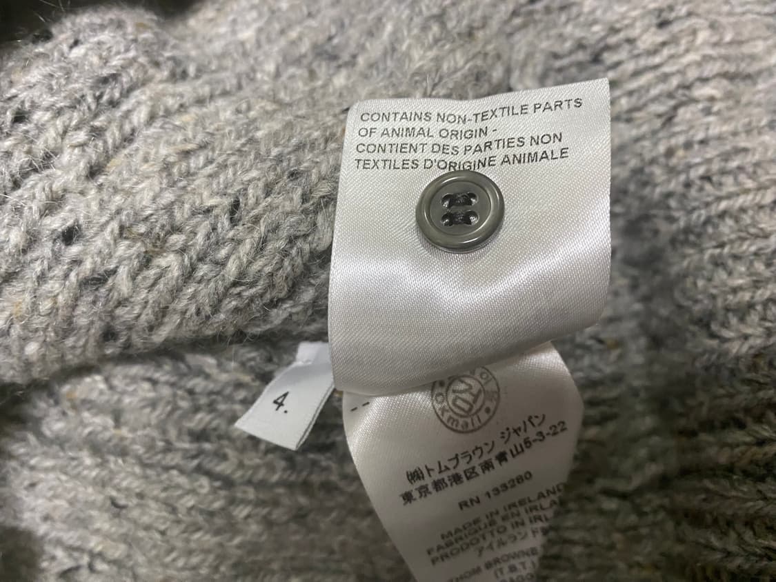 정품 25fw 톰브라운 케이블 니트 상품이미지3