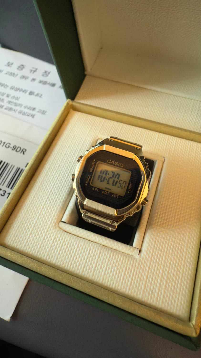 카시오 지샥 50주년 링워치 골드 12월 15일 구매 새상품 상품이미지5