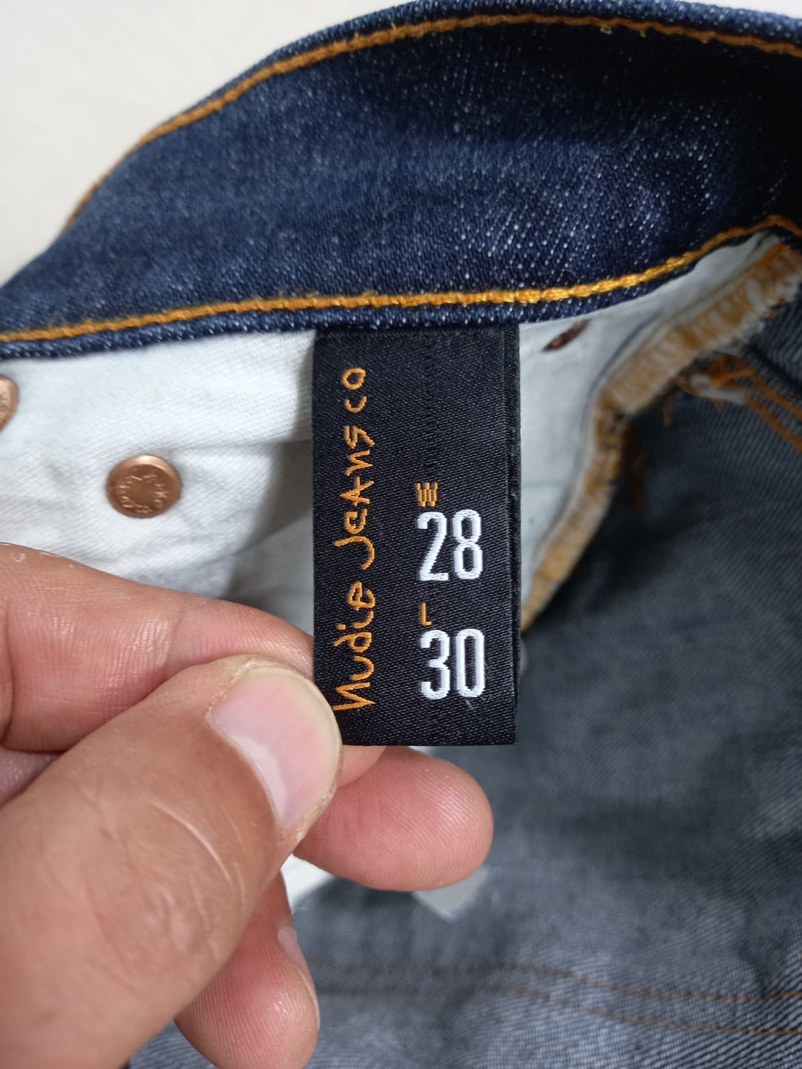 26 NudieJeans Italy 스판 슬림일자진 진청 26-594 상품이미지7
