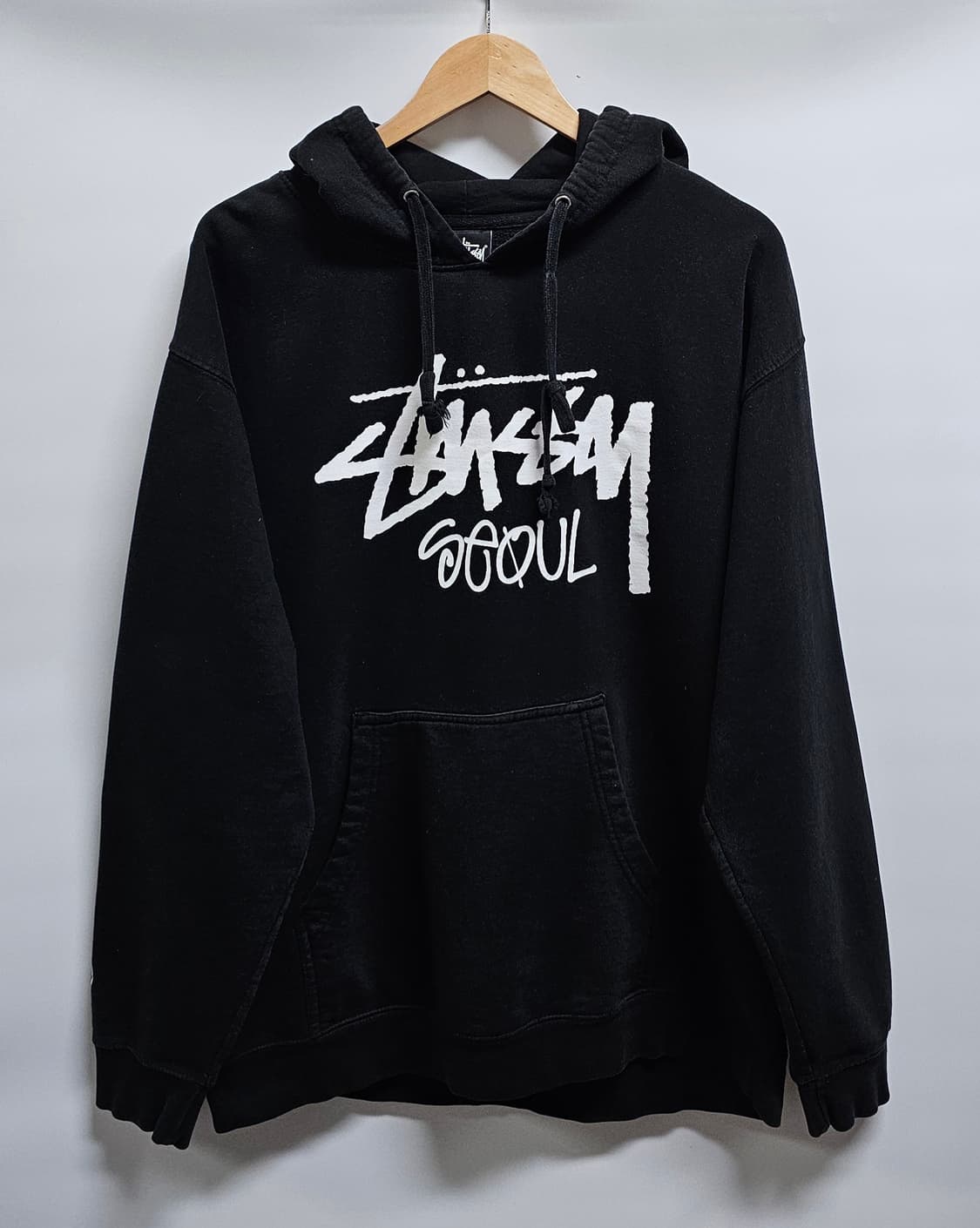스투시 서울 후드티 블랙 L 상품이미지1