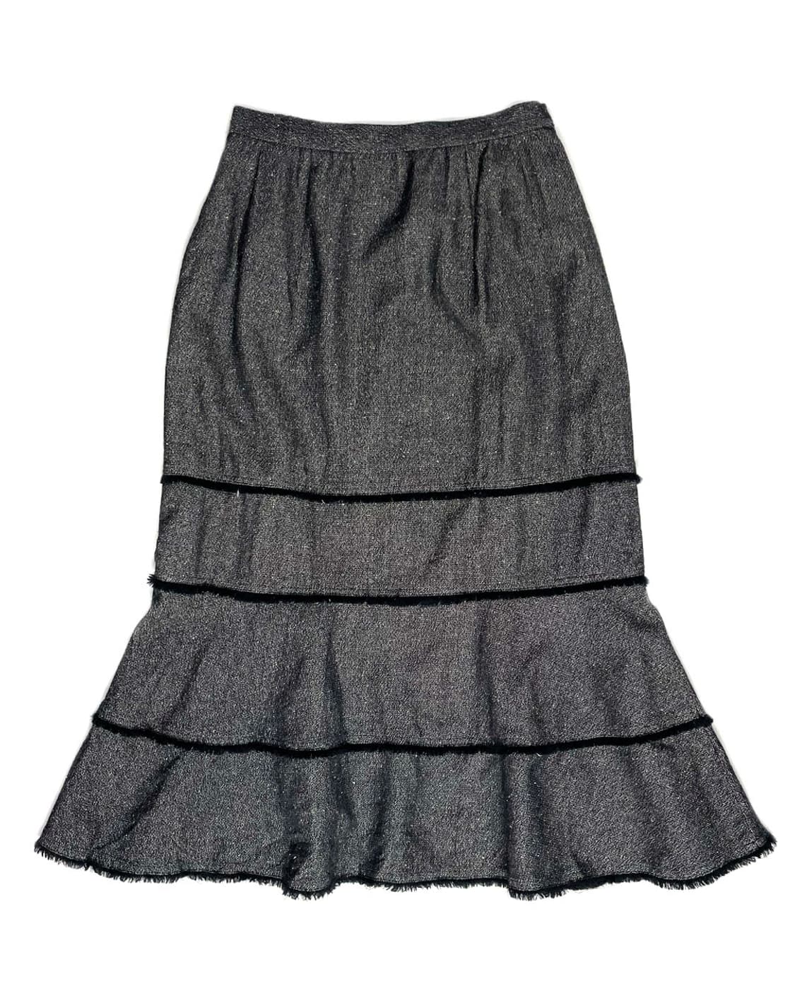 vintage 트위드 미디 스커트 상품이미지1