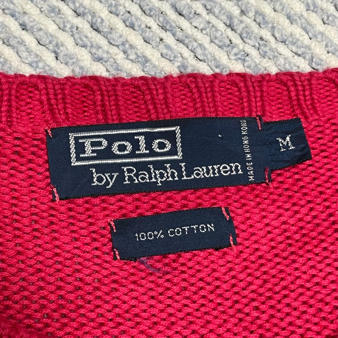 POLO 폴로 비바 마젠타 코튼 크루넥 니트-남여공용 상품이미지5