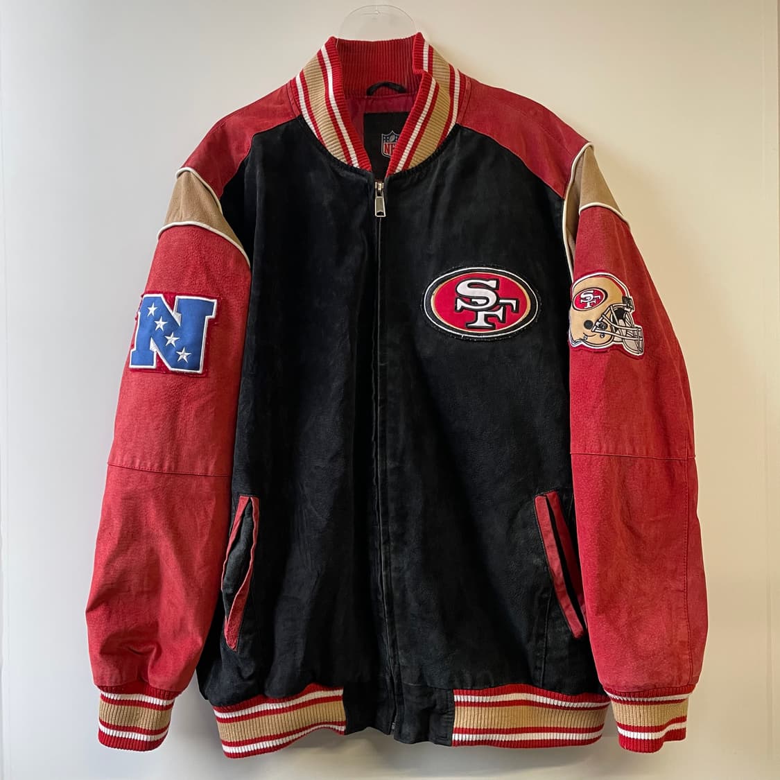 앤에프엘 포티 나이너스 가죽 스웨이드 봄버자켓 상품이미지2