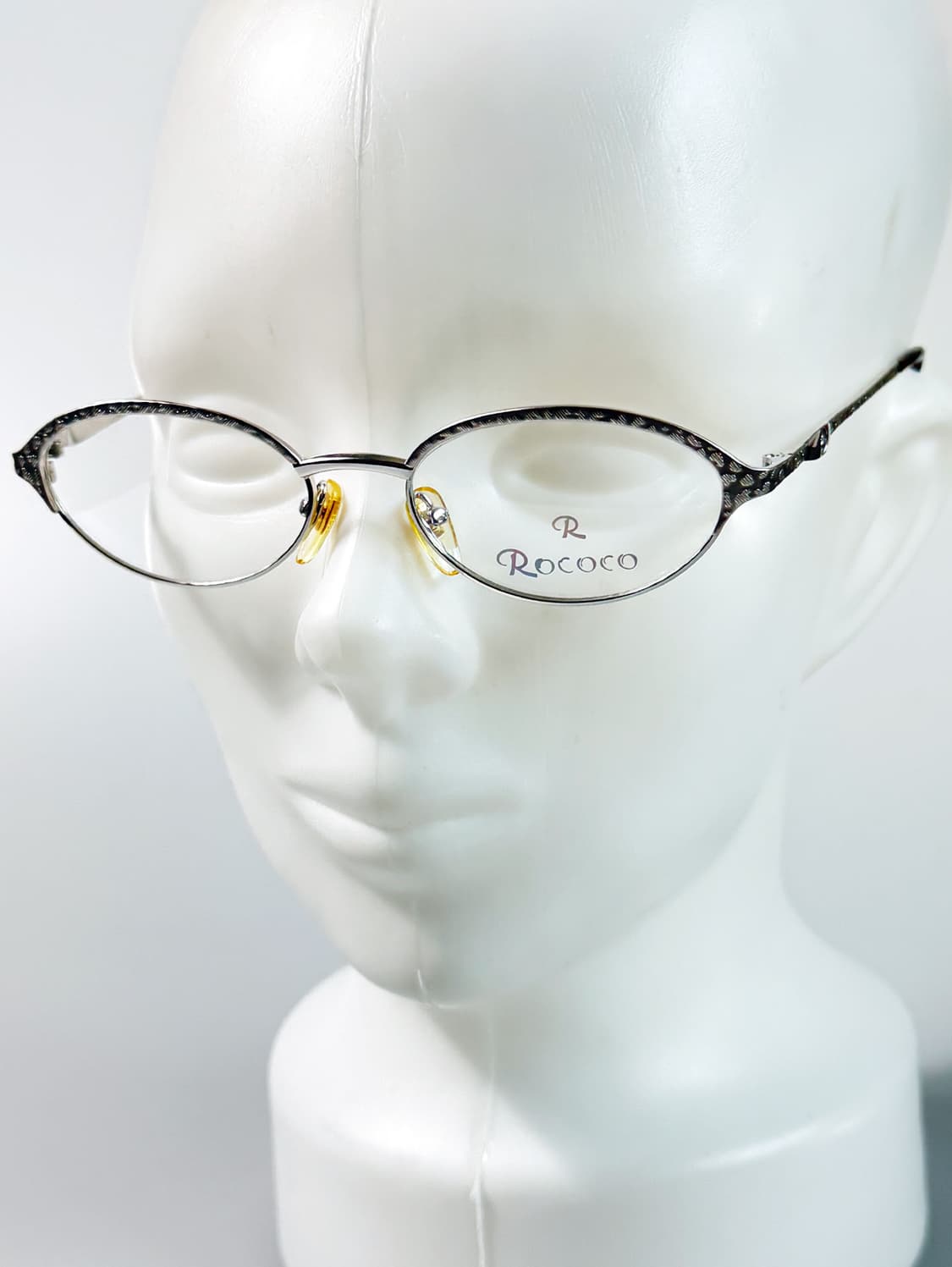 90s ROCOCO 실버 슬림 오벌 프레임 빈티지 안경 상품이미지8