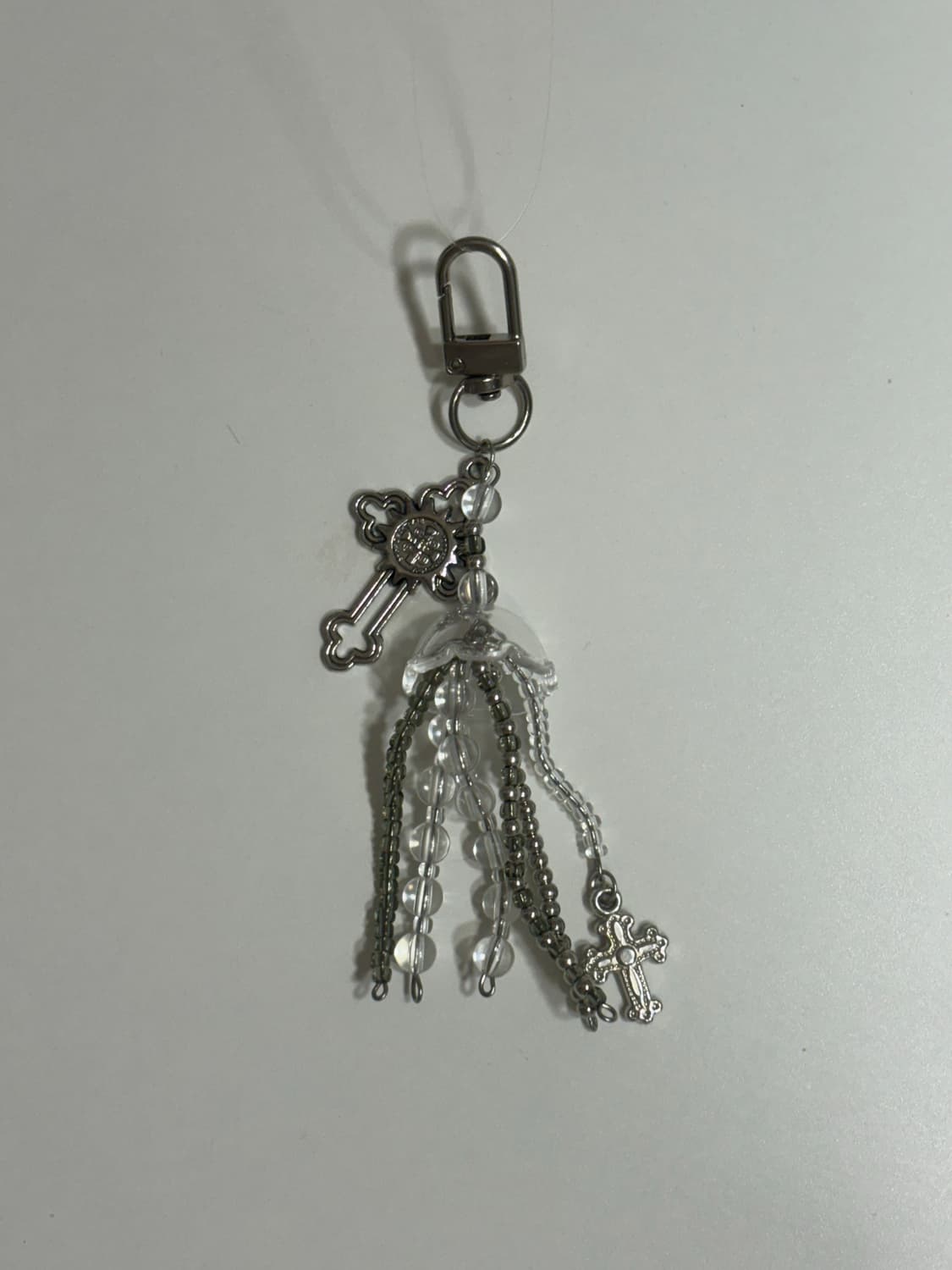 십자가 무채색 해파리 키링 상품이미지1