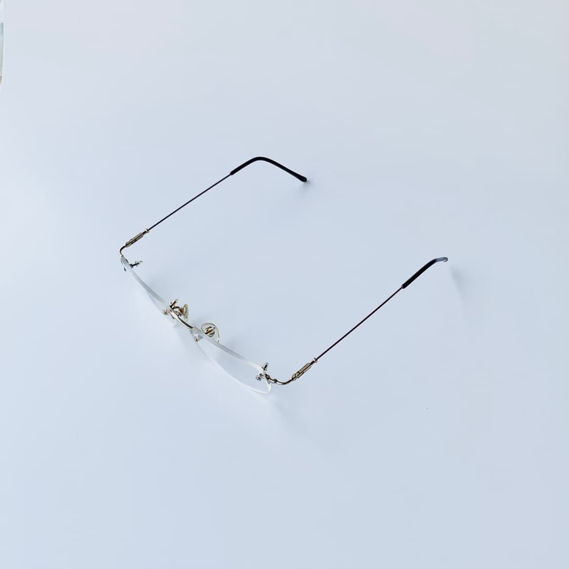 799 데드스탁 픽키 사각 스퀘어 무테 경량 빈티지안경 상품이미지3