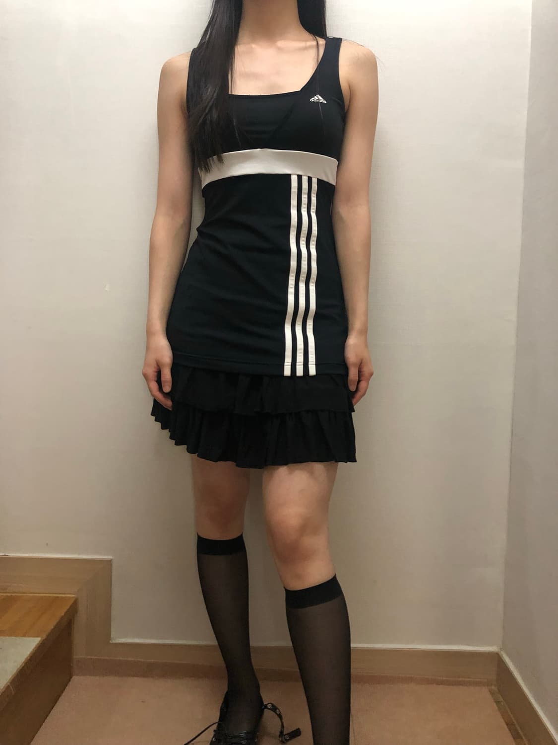 빈티지 아디다스 블랙 슬리브리스 상품이미지5