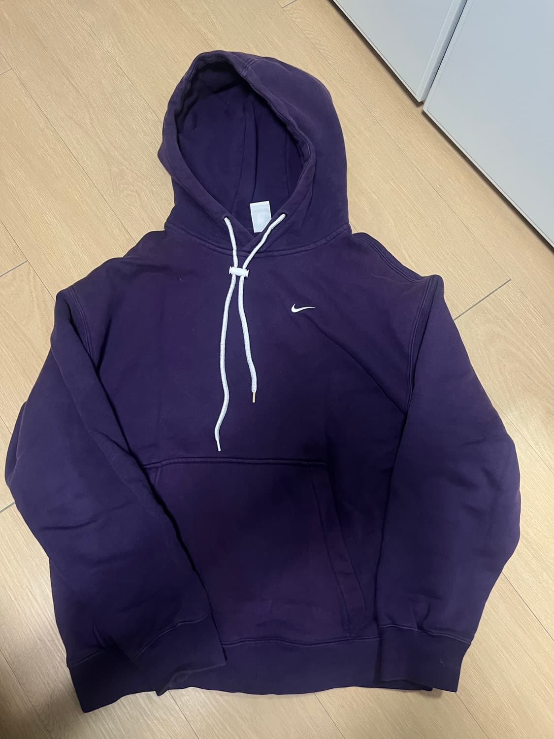 나이키 솔로 스우시 후드티 퍼플 L 상품이미지1