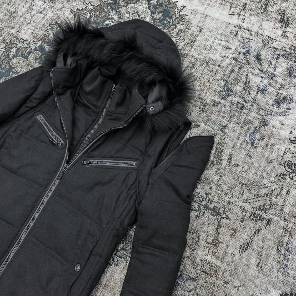 Semantic design double zip down jacket 상품이미지7