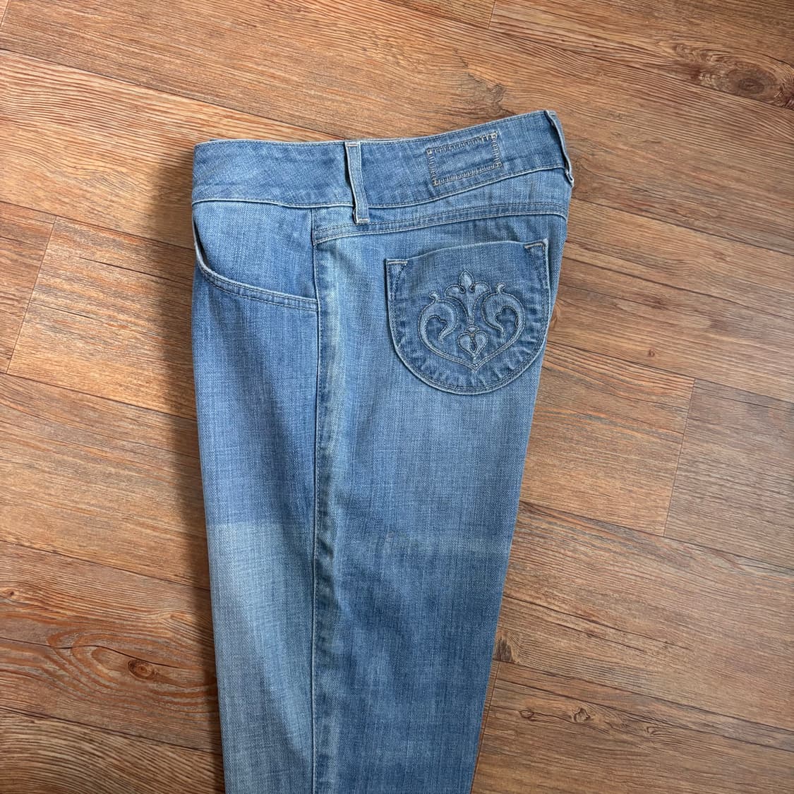 SIWY 씨위 연청 데님 청바지 28 페이딩 변색 배기핏 상품이미지8