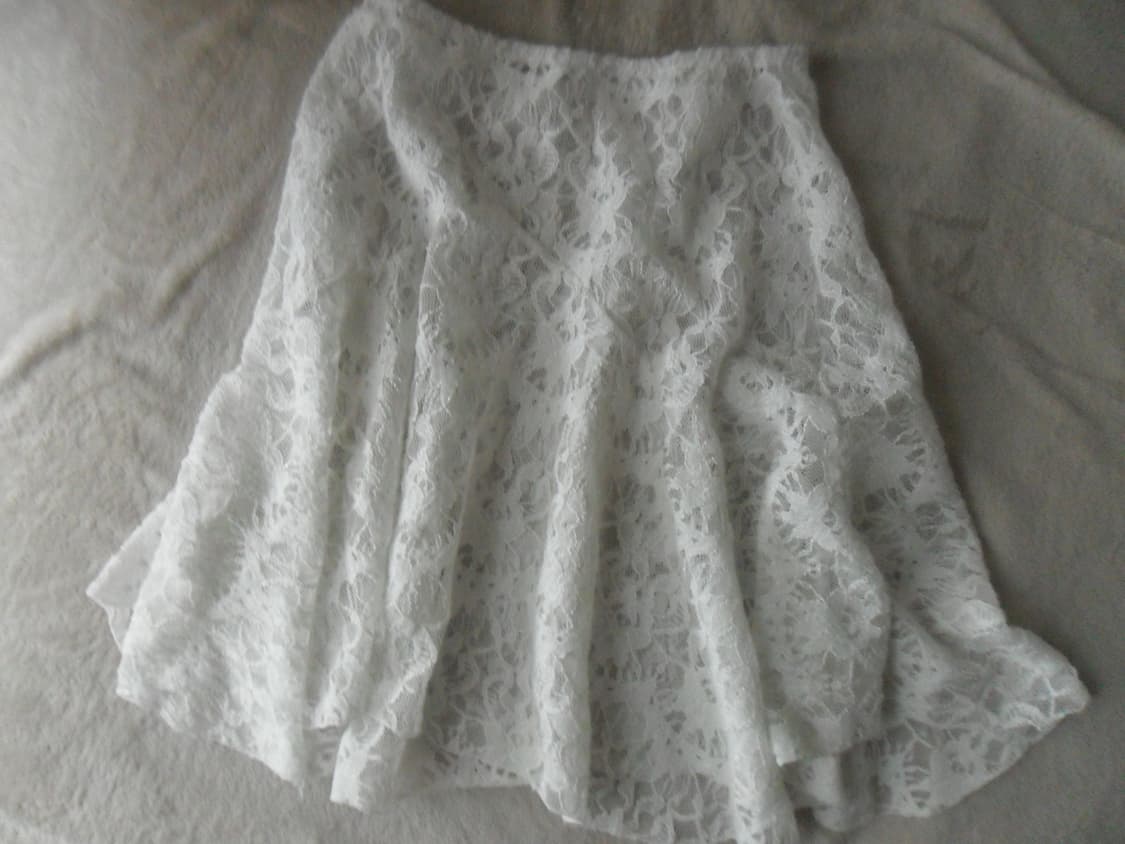 vintage tie tee  &  lace layered skirt 상품이미지8