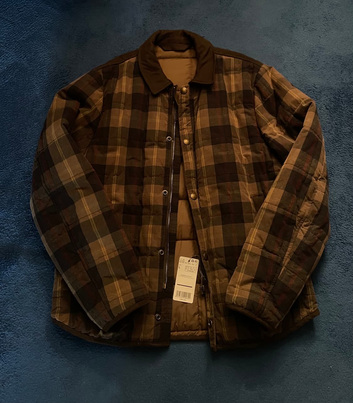 망고 체크워크자켓 상품이미지2