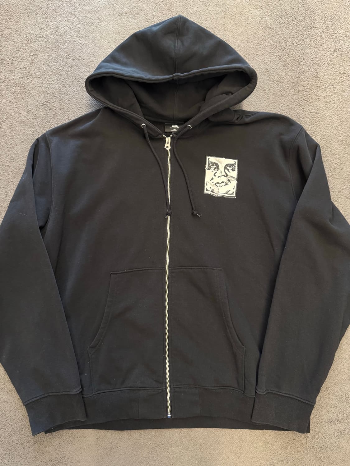 오베이 크랙드 아이콘 오버 후드집업 처분  상품이미지2