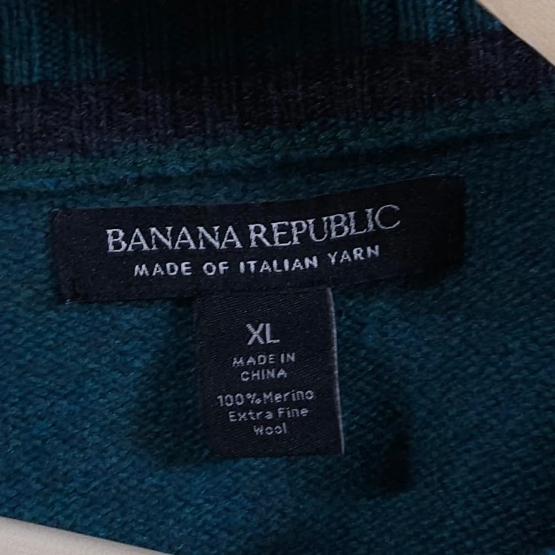 110)바나나리퍼블릭 메리노울 니트 그린 상품이미지4