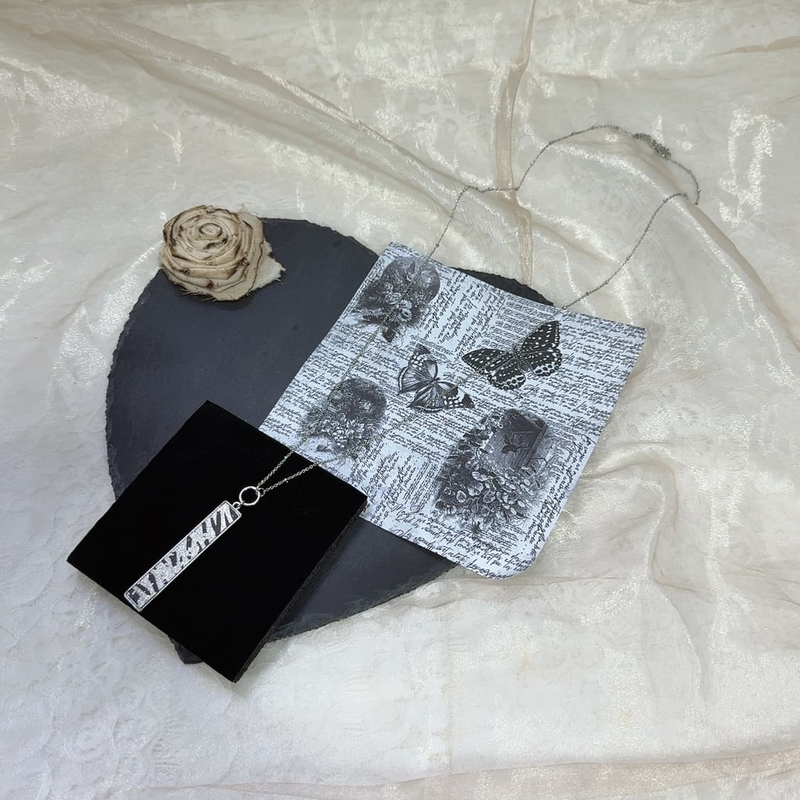 빈티지 제브라 무늬 목걸이 상품이미지2