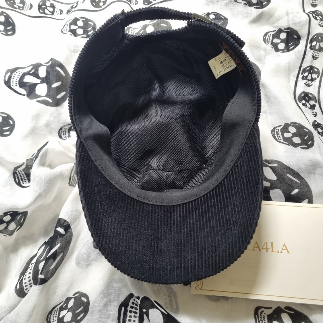 CA4LA 코듀로이 워크캡 블랙 상품이미지5