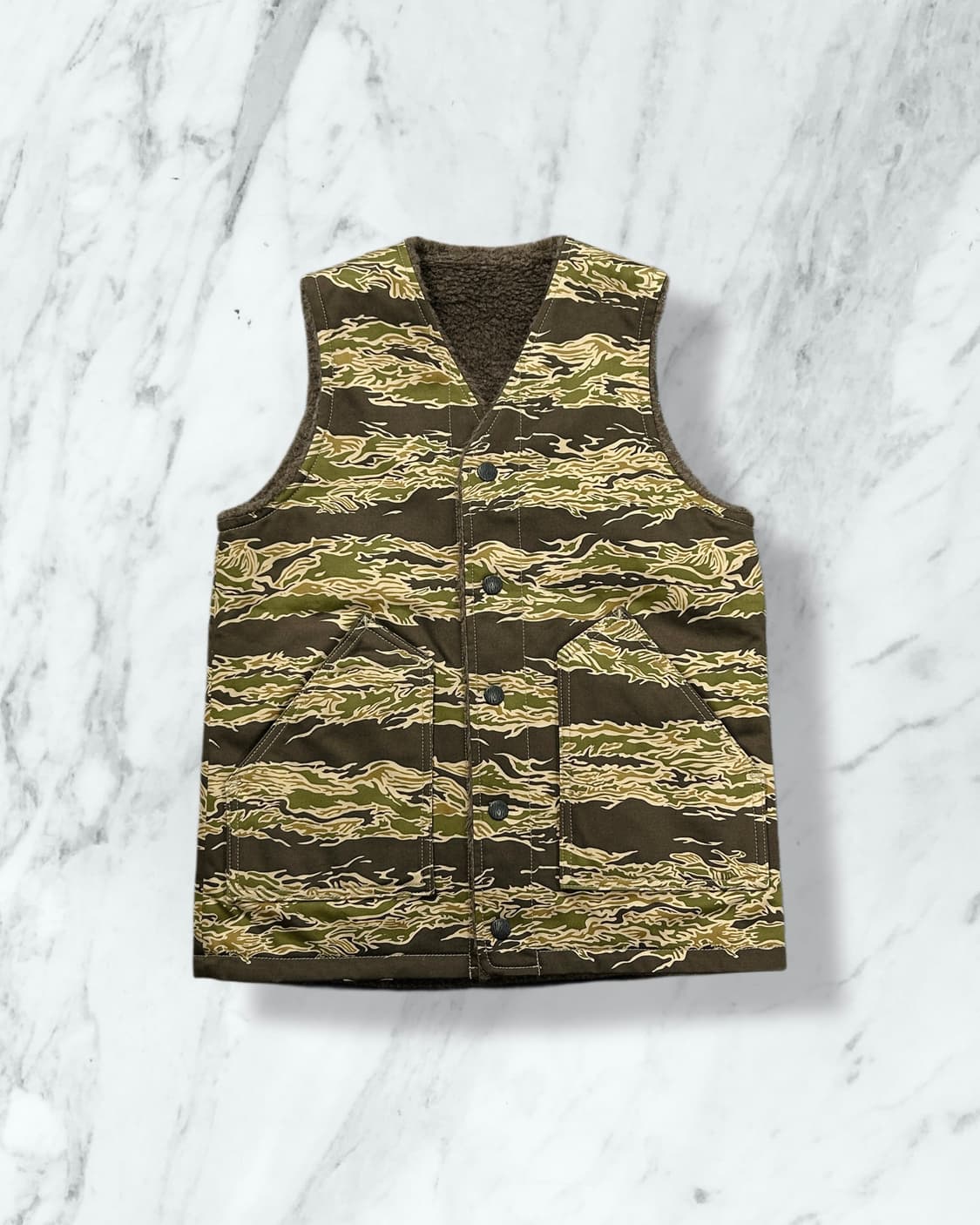 웨스트 라이드 리버시블 타이거 카모 헌팅 베스트 상품이미지1