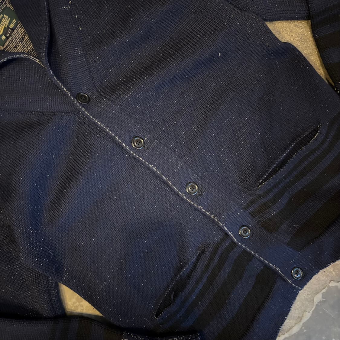 일본 바운즈 아웃피터스 숄카라 울 가디건 상품이미지5