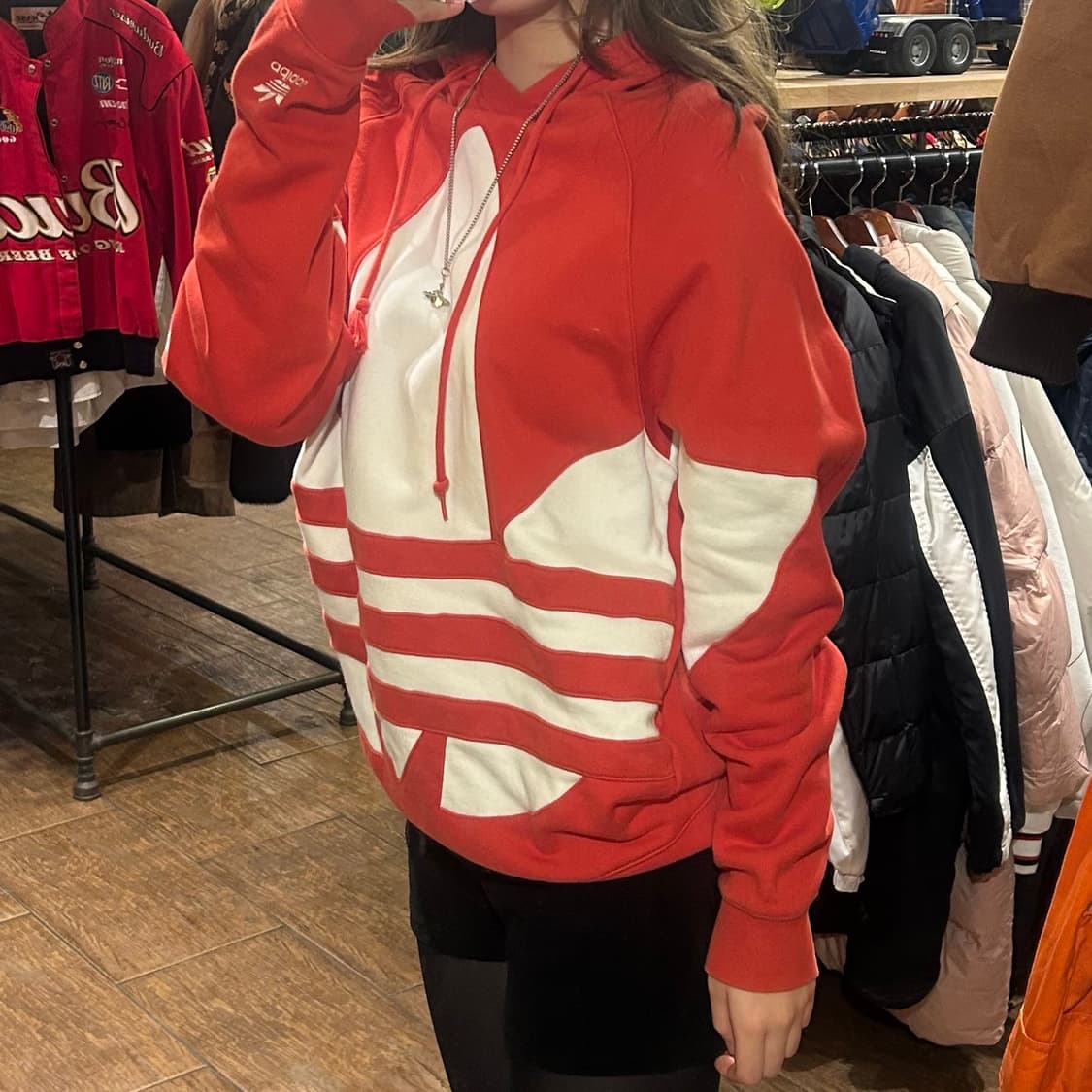 [HI] 아디다스 후드티 레드 상품이미지4