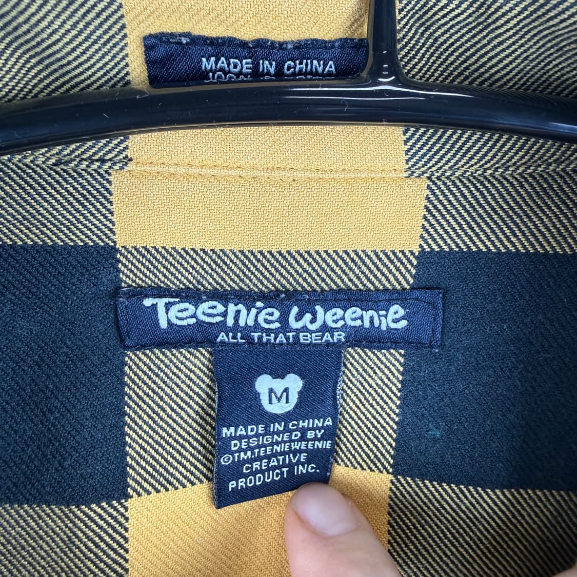 (무료배송)M) 티니위니 엘보우패치 누빔 패딩 체크 워크셔츠 상품이미지3