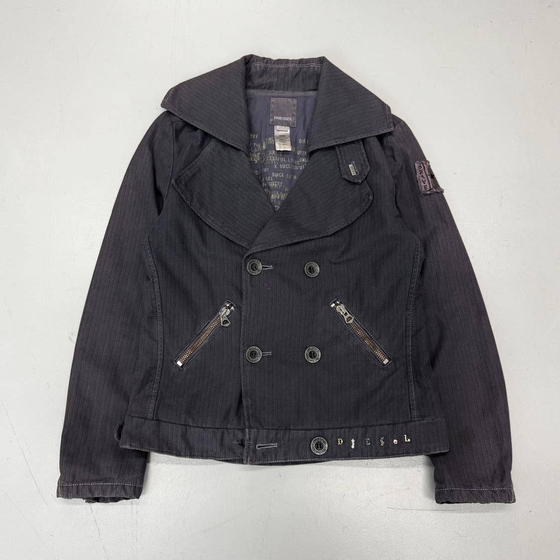 디젤 Y2K 코튼 크롭 라이더 자켓 상품이미지2