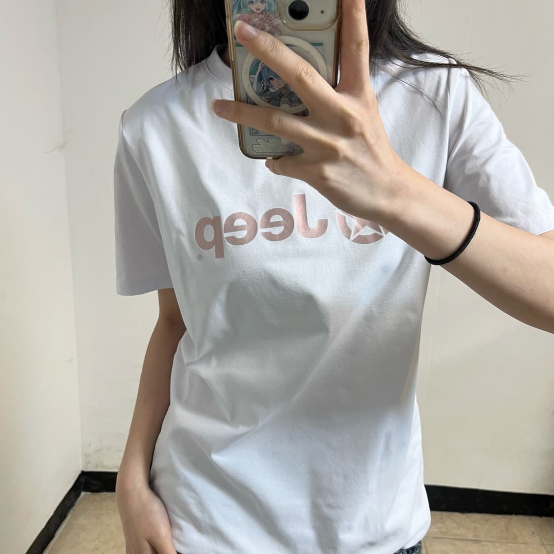 Jeep White Performance T-Shirt  상품이미지3