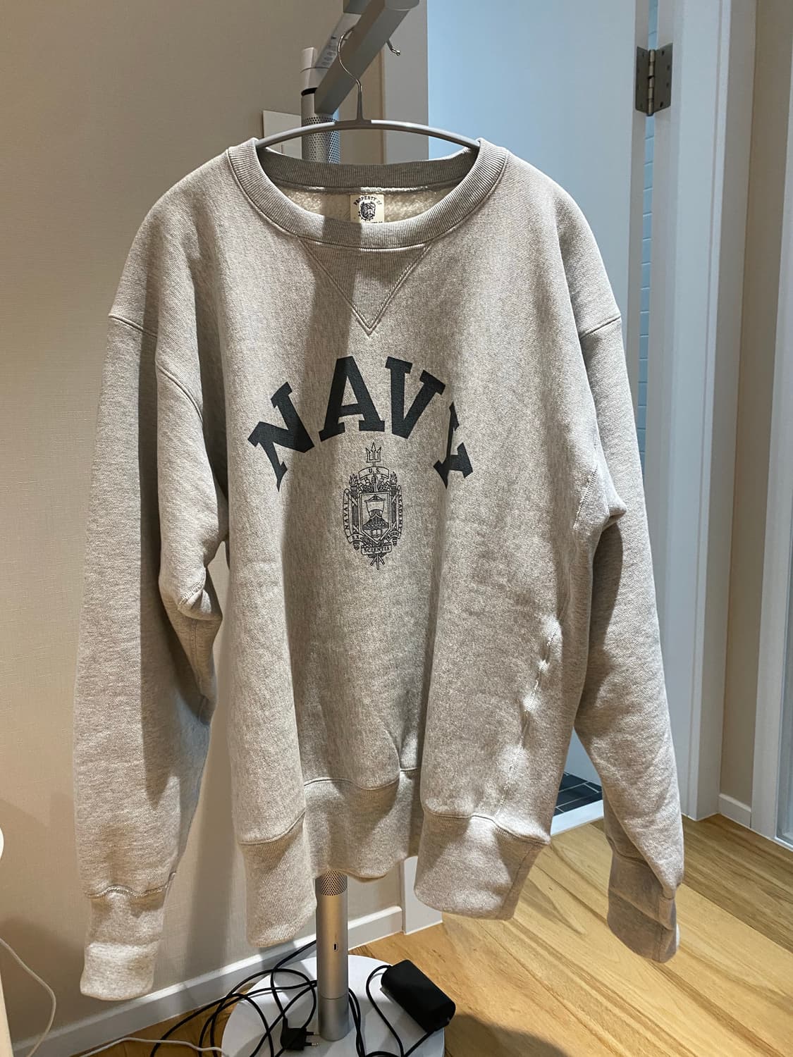 브론슨 NAVY 그레이 맨투맨 XXL 상품이미지2