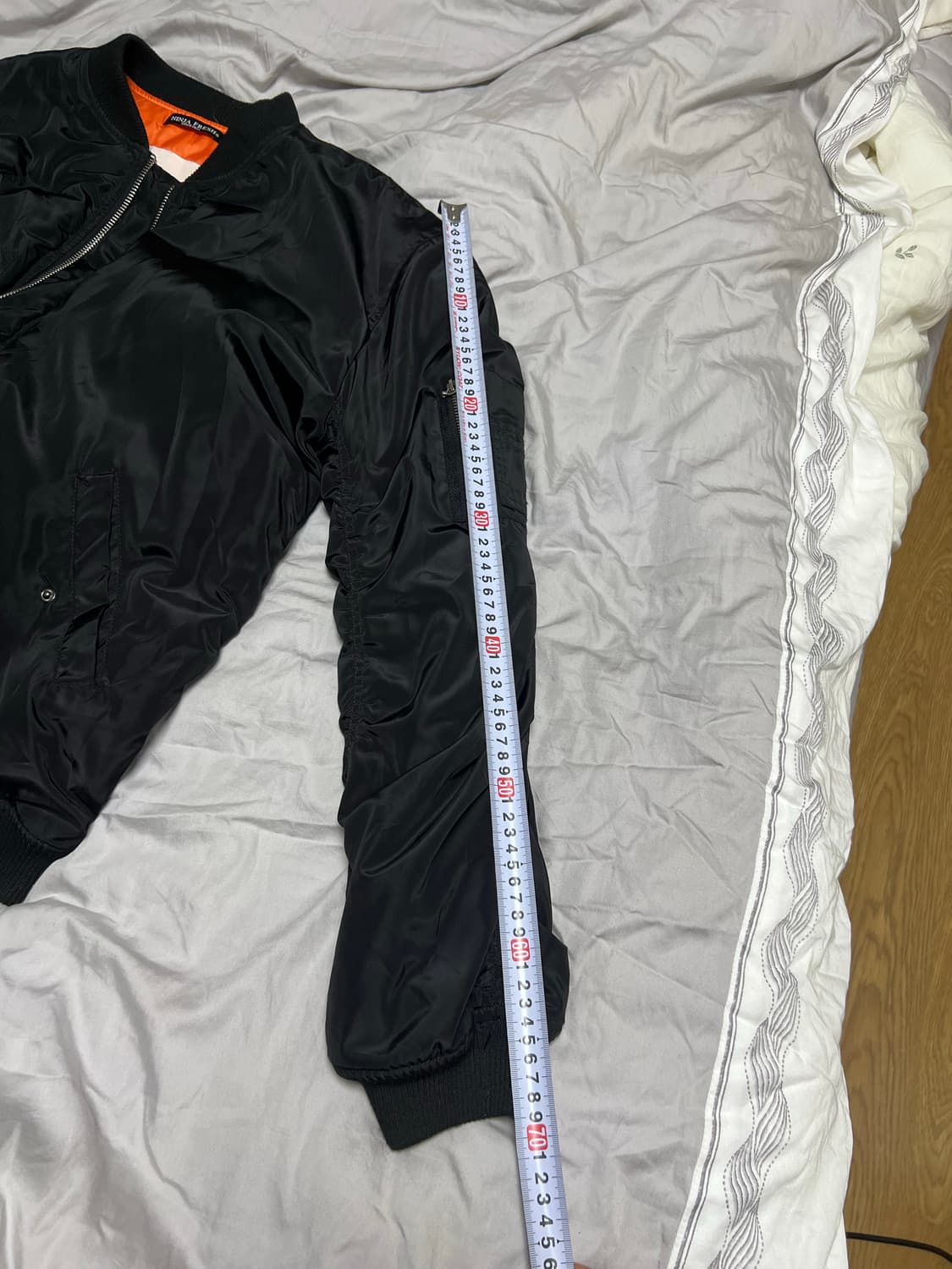 NINJA FRESH/블랙 항공 점퍼 MA-1 봄버/M 상품이미지8