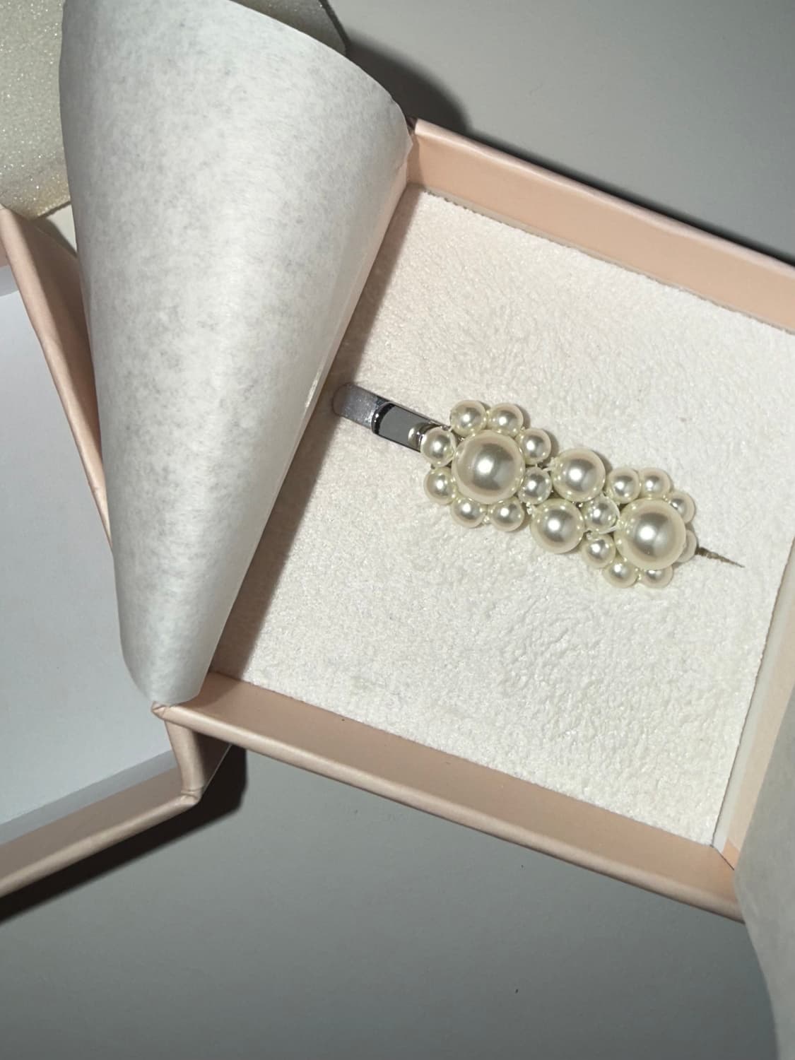 시몬로샤 미니 플라워 펄 진주 헤어핀 상품이미지2